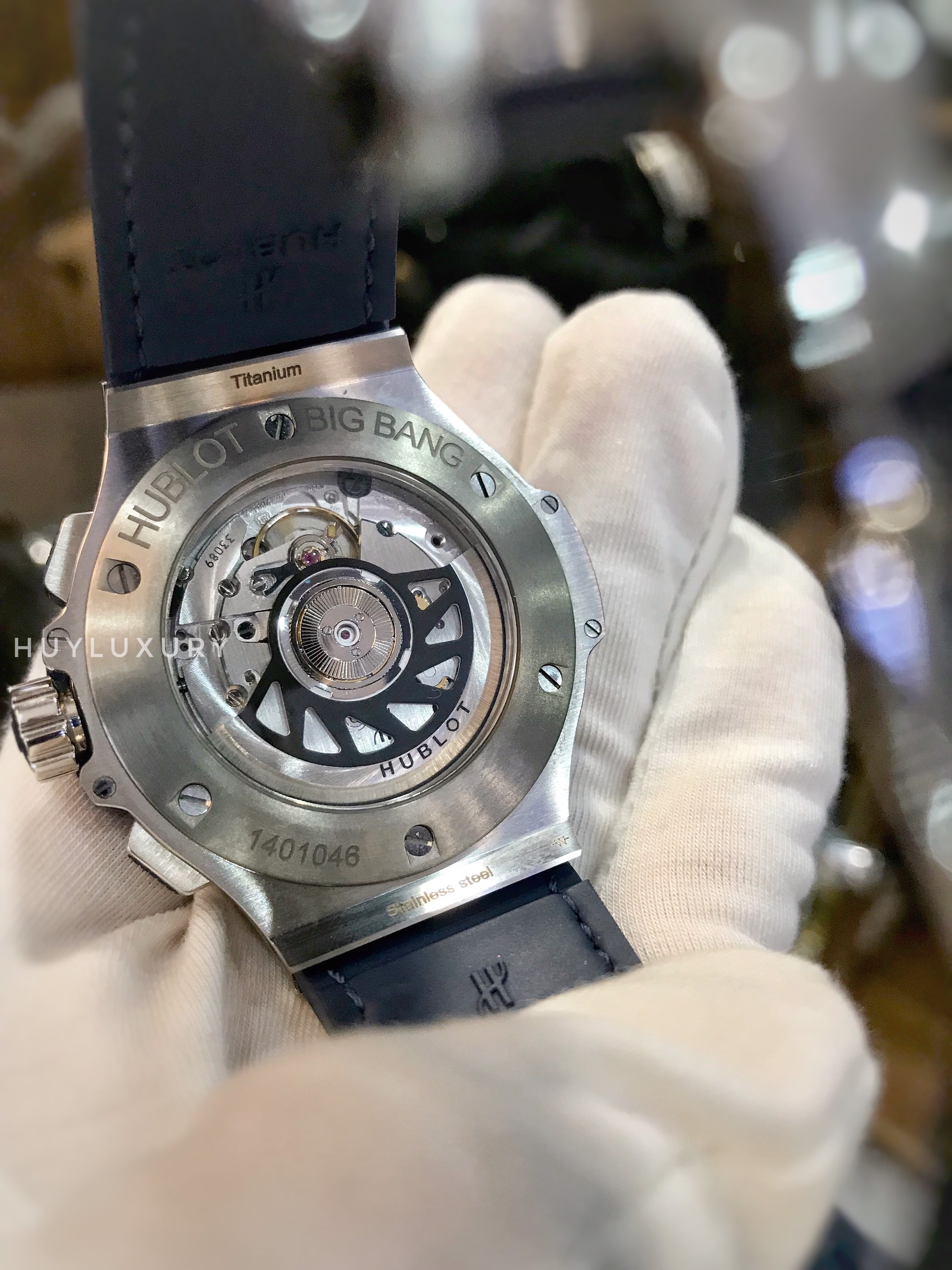 HUBLOT BIG BANG STEEL BLUE DIAMOND 41MM