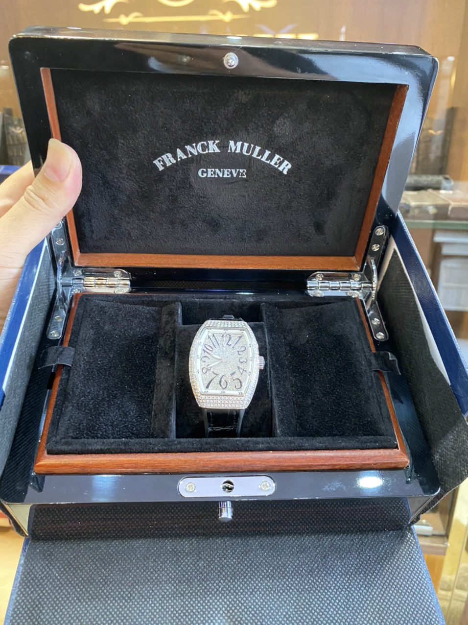 Đồng hồ Nữ Franck Muller Vanguard V32 Full Kim Cương Chính Hãng