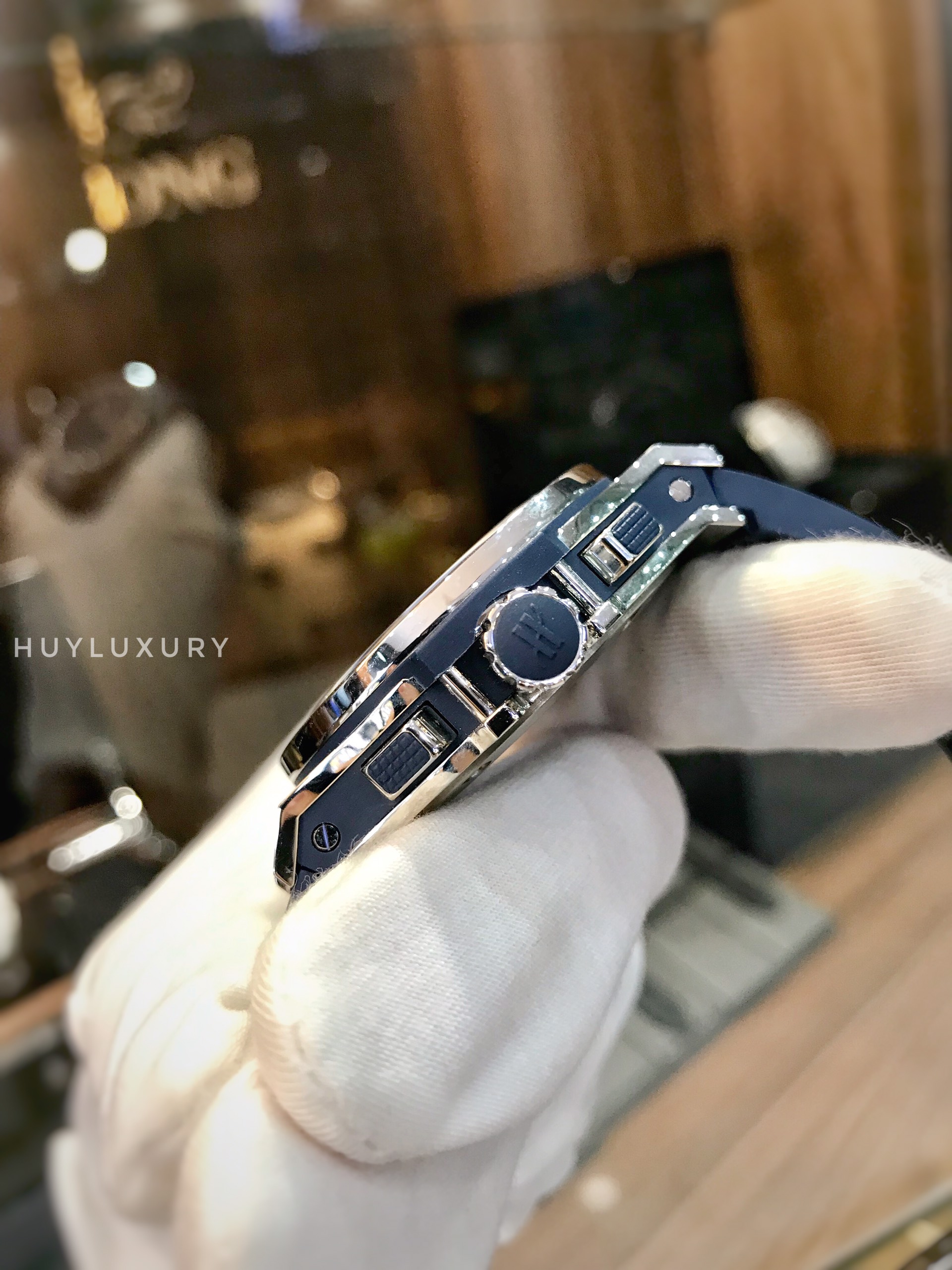 HUBLOT BIG BANG STEEL BLUE DIAMOND 41MM