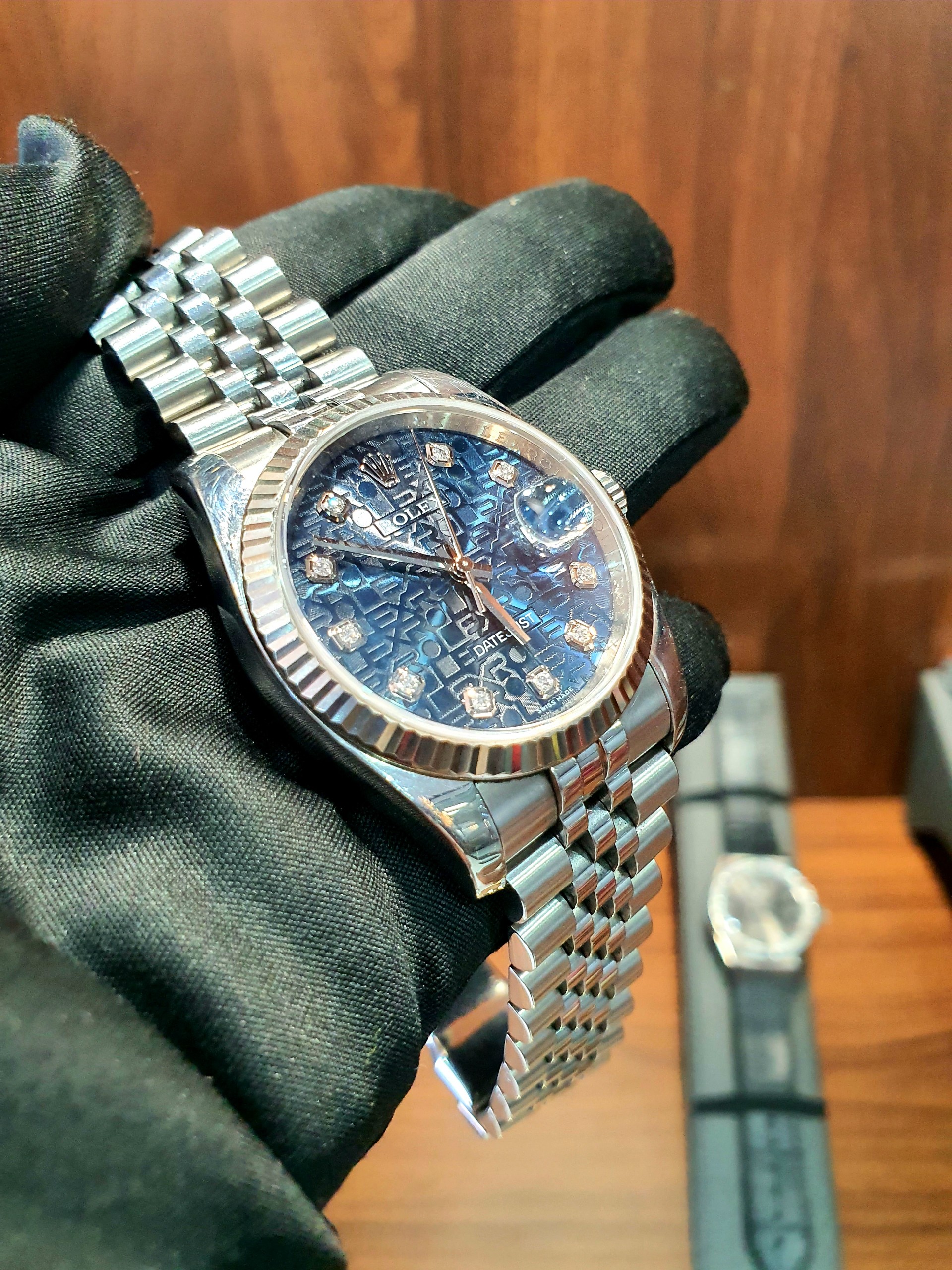 ĐỒNG HỒ ROLEX DATE JUST 36MM 116234 VI TÍNH XANH