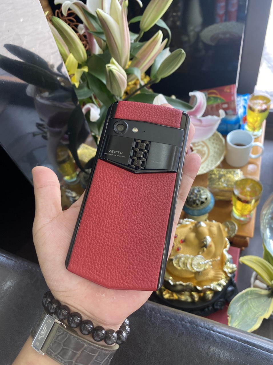 Vertu Aster P Red Skin New 100%