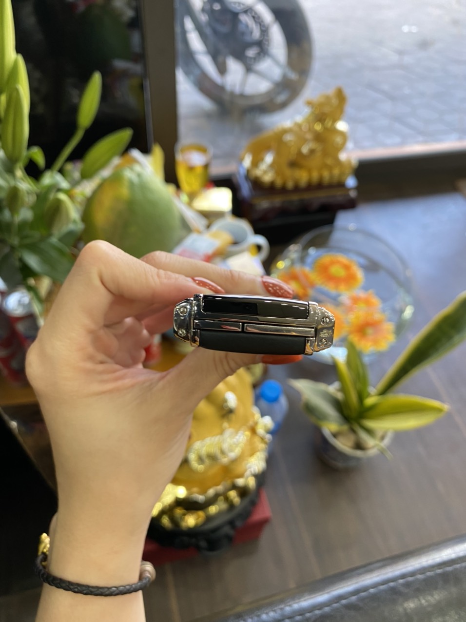 Vertu Signature Clous De Paris Steel Phím Thép