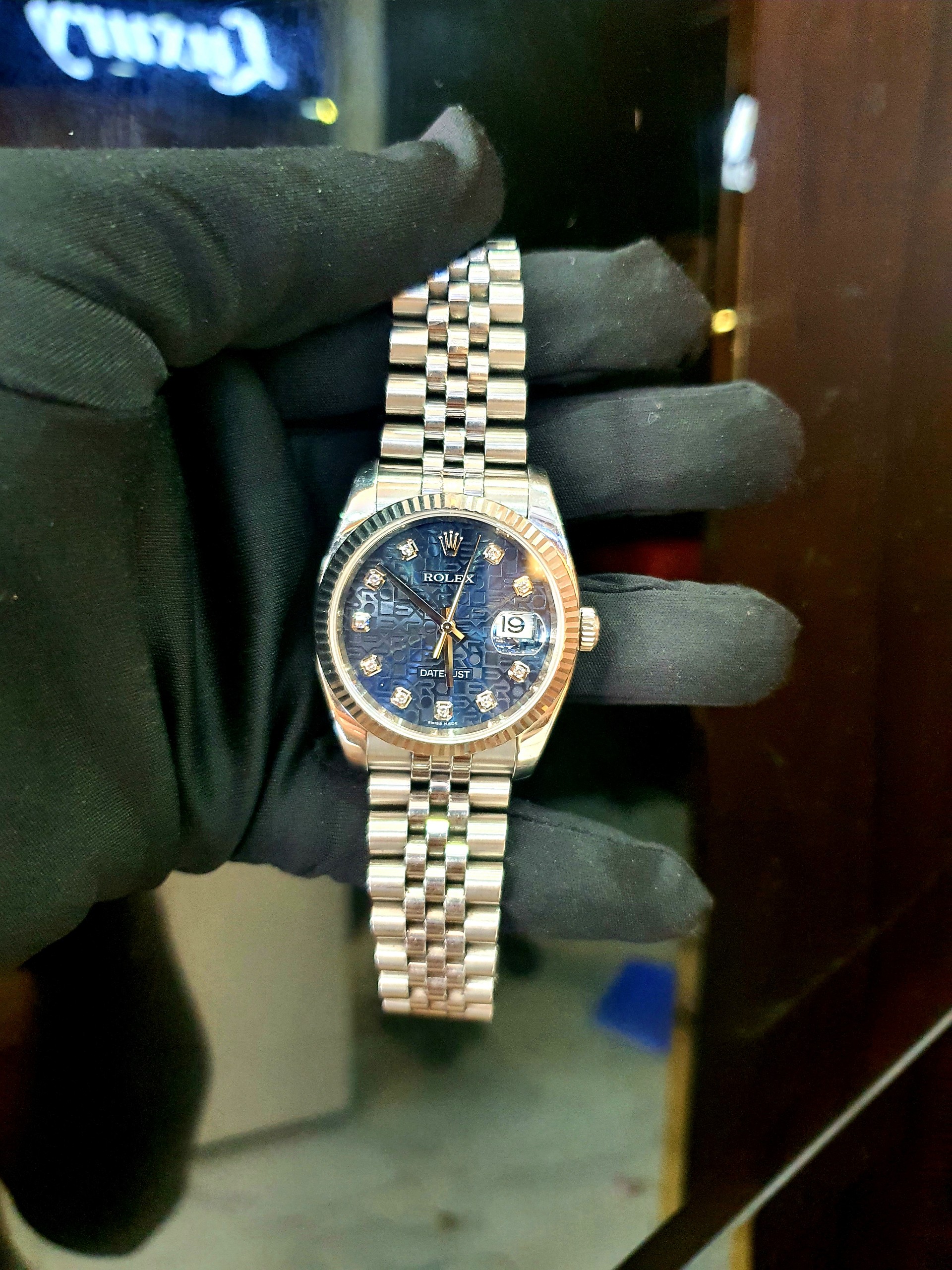 ĐỒNG HỒ ROLEX DATE JUST 36MM 116234 VI TÍNH XANH