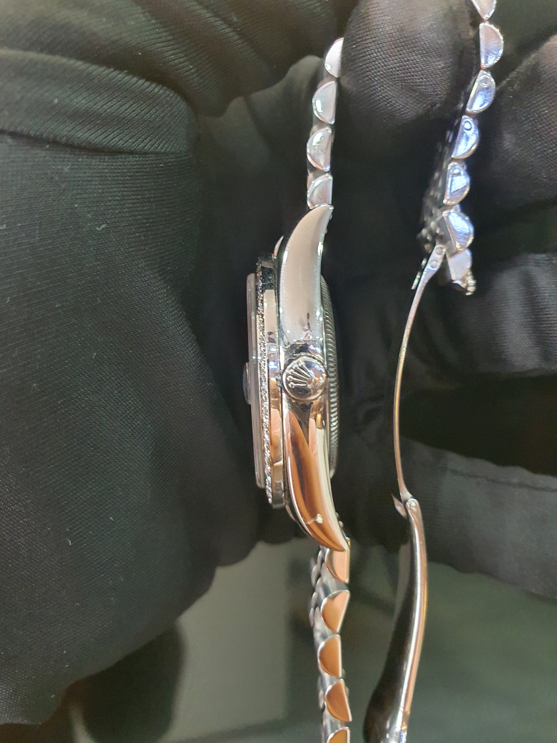 ĐỒNG HỒ ROLEX DATE JUST 36MM 116234 VI TÍNH XANH VÀNH KIM CƯƠNG