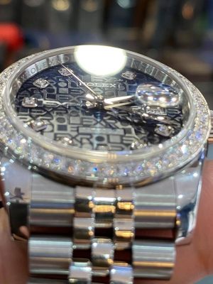 ĐỒNG HỒ ROLEX DATE JUST 36MM 116234 VI TÍNH XANH VÀNH KIM CƯƠNG