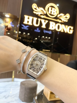 Đồng hồ Nữ Franck Muller Vanguard V32 Full Kim Cương Chính Hãng