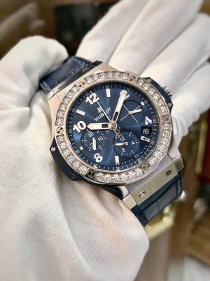 HUBLOT BIG BANG STEEL BLUE DIAMOND 41MM