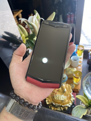 Vertu Aster P Red Skin New 100%